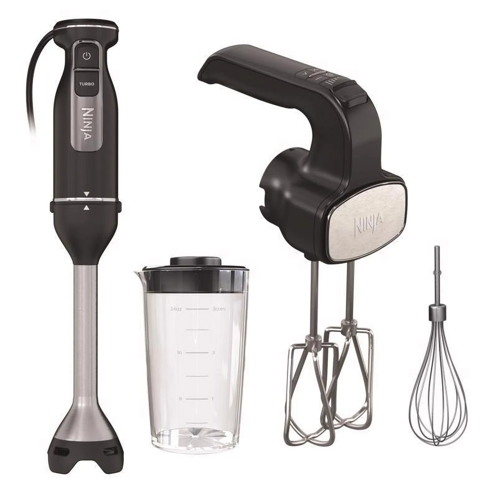 1 Pc, Ninja Foodie Black Stainless Steel Blender 3 Cups 5 Speed