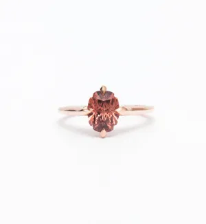 1.82 ct Garnet Minimalist Ring