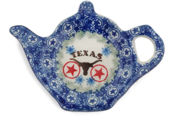 5" Tea Bag or Lemon Plate - State Of Texas