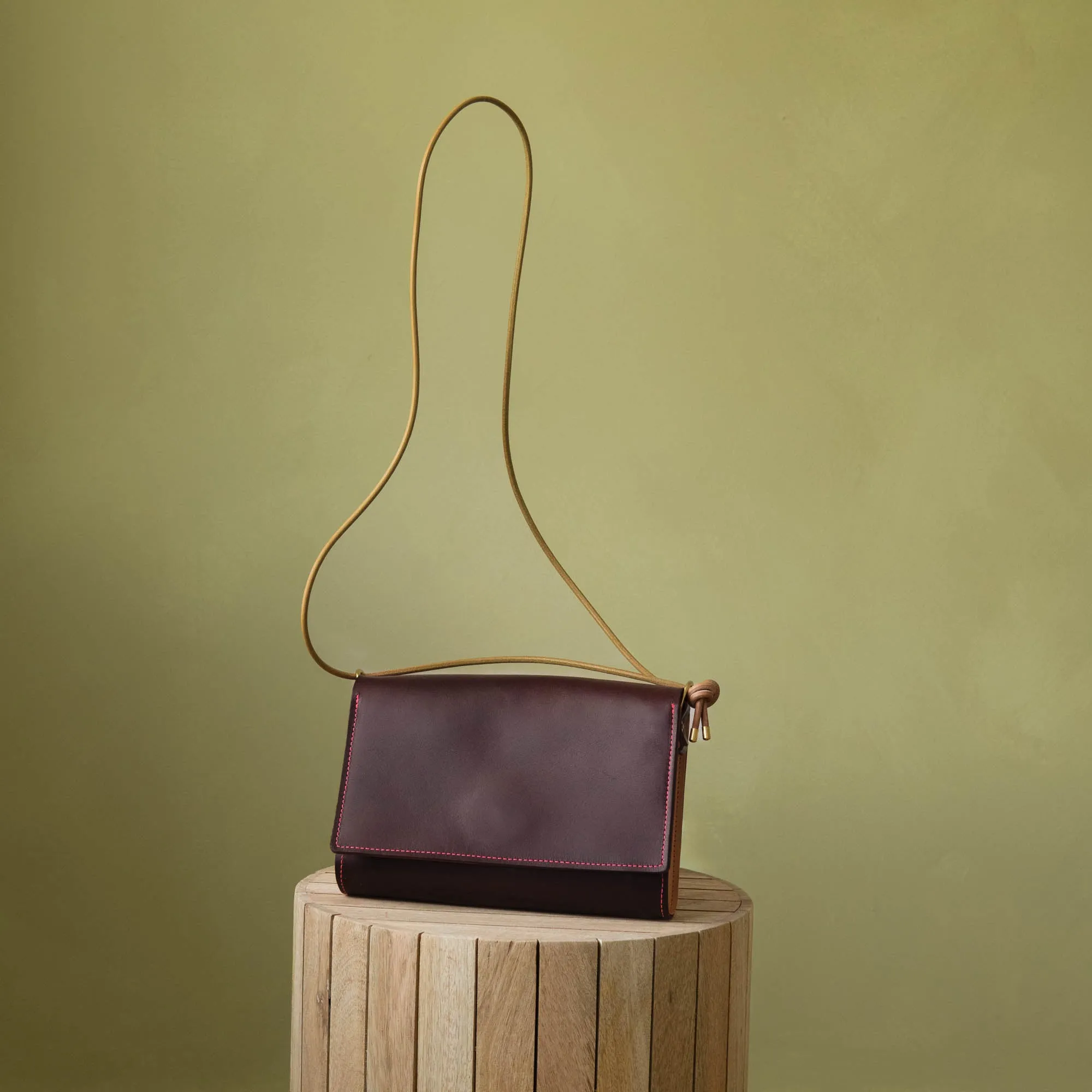 Adelaide Crossbody, Black Cherry