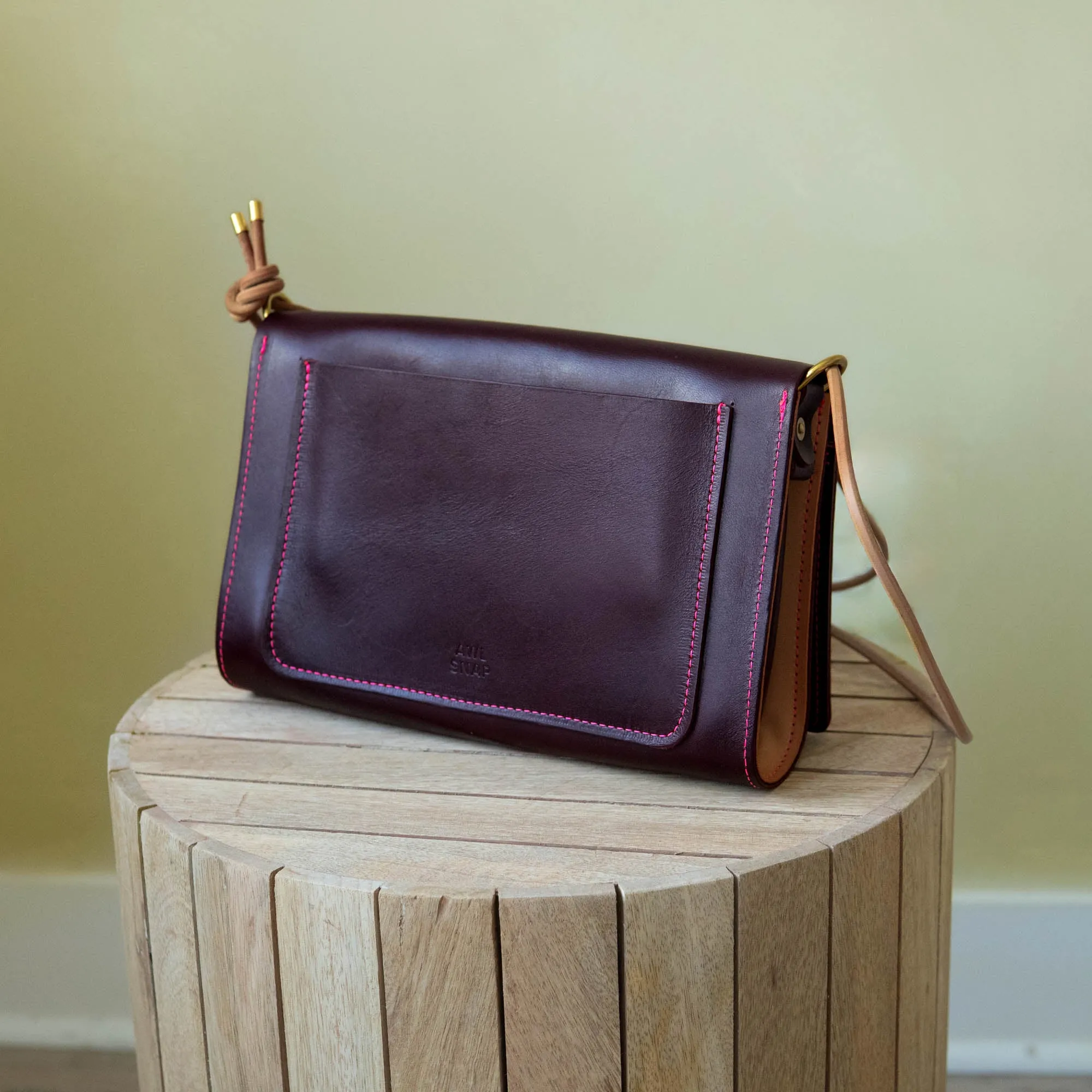 Adelaide Crossbody, Black Cherry