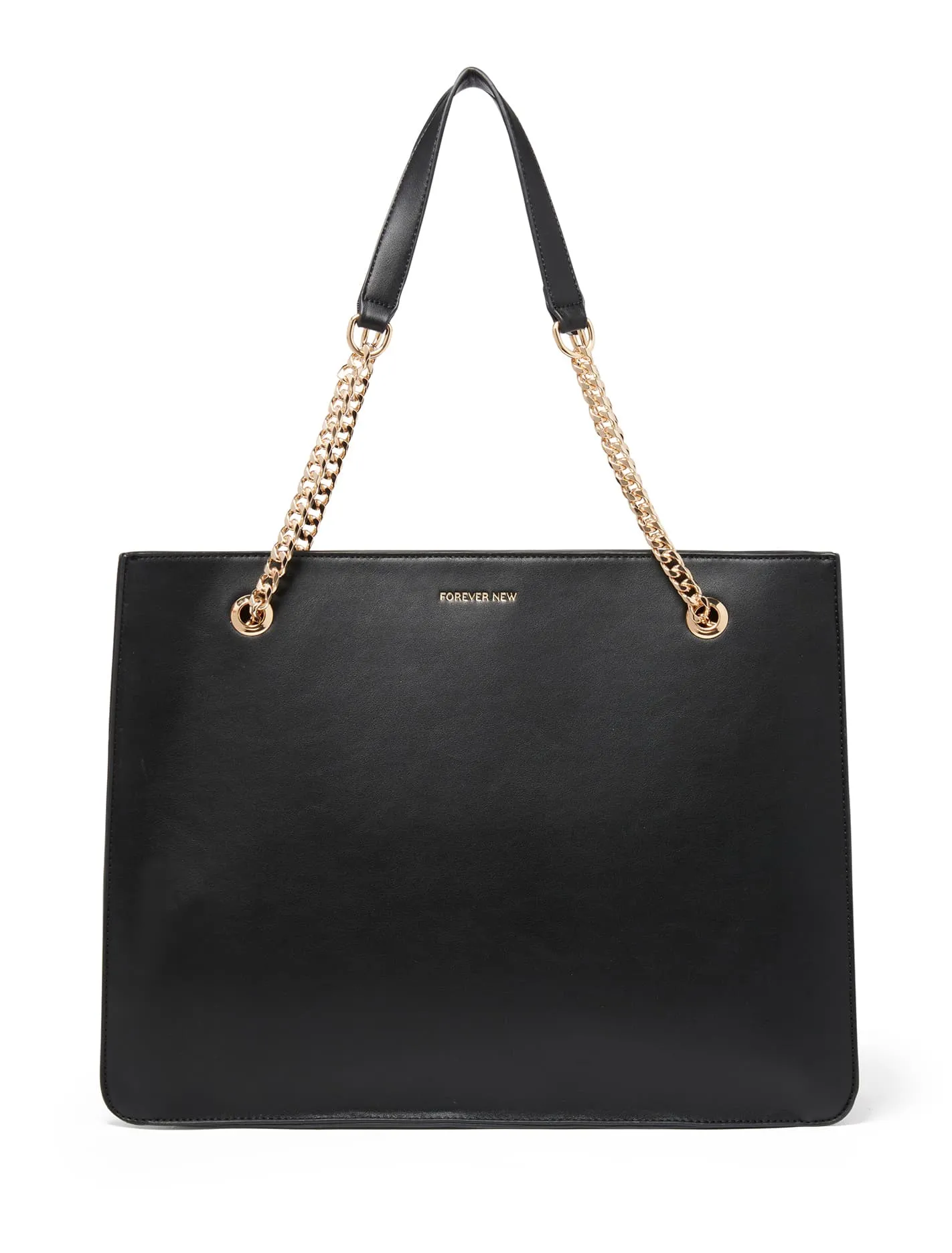 Aubrey Square Chain Handle Tote Bag