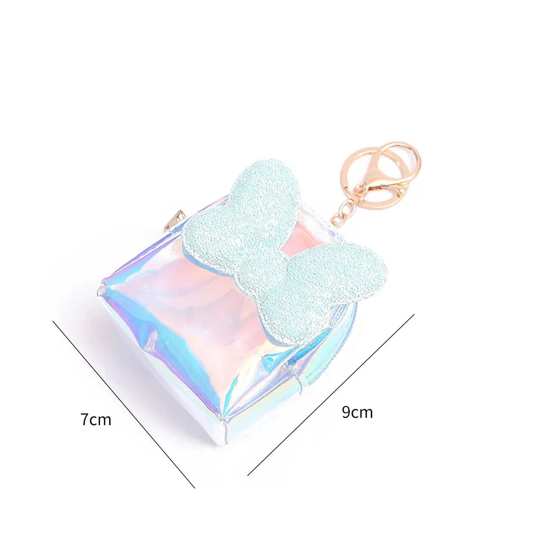 Bow Design Holographic Mini Coin Pouch (Random)(1pc)