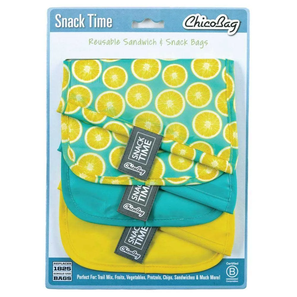 Chico Bag Snack Time 3 Pack - Lemon