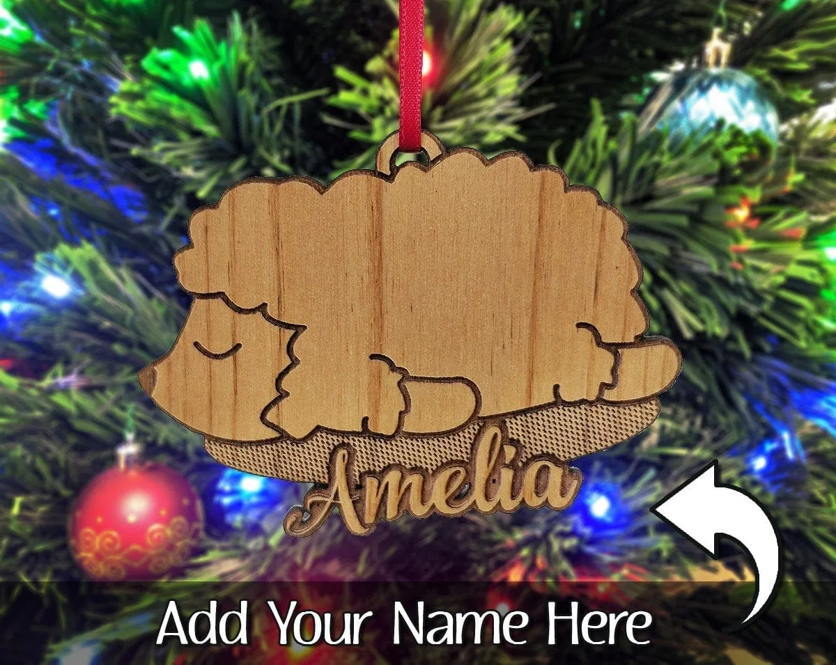 Christmas Ornament Sheep Farming Farmhouse Gift Country Decor for Grandparents Uncle Brother Sister Unique Birthday Gift Custom Lamb Pet