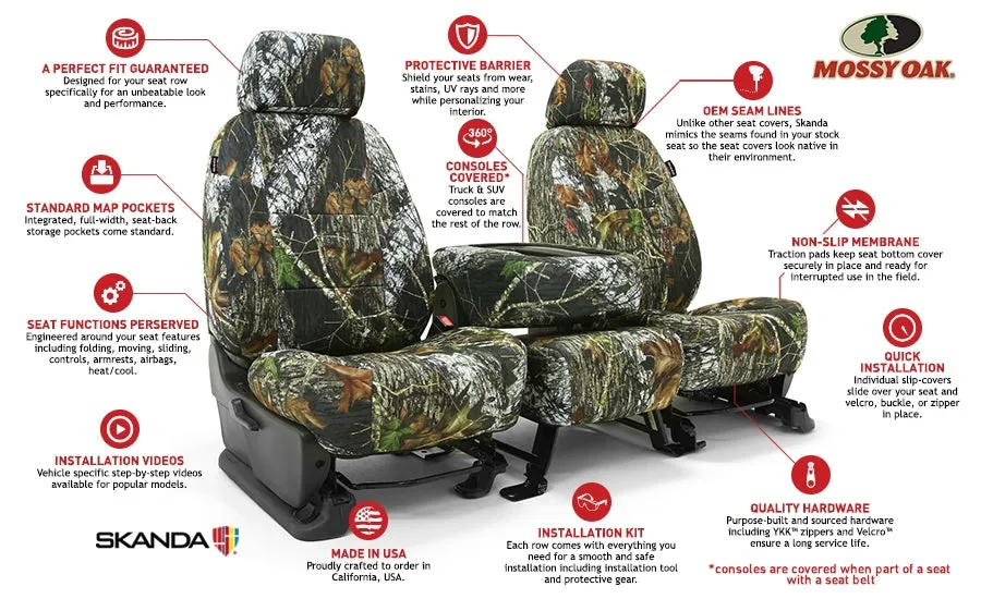 Custom Seat Cover Neosupreme Camo Mossy Oak Mountain Country