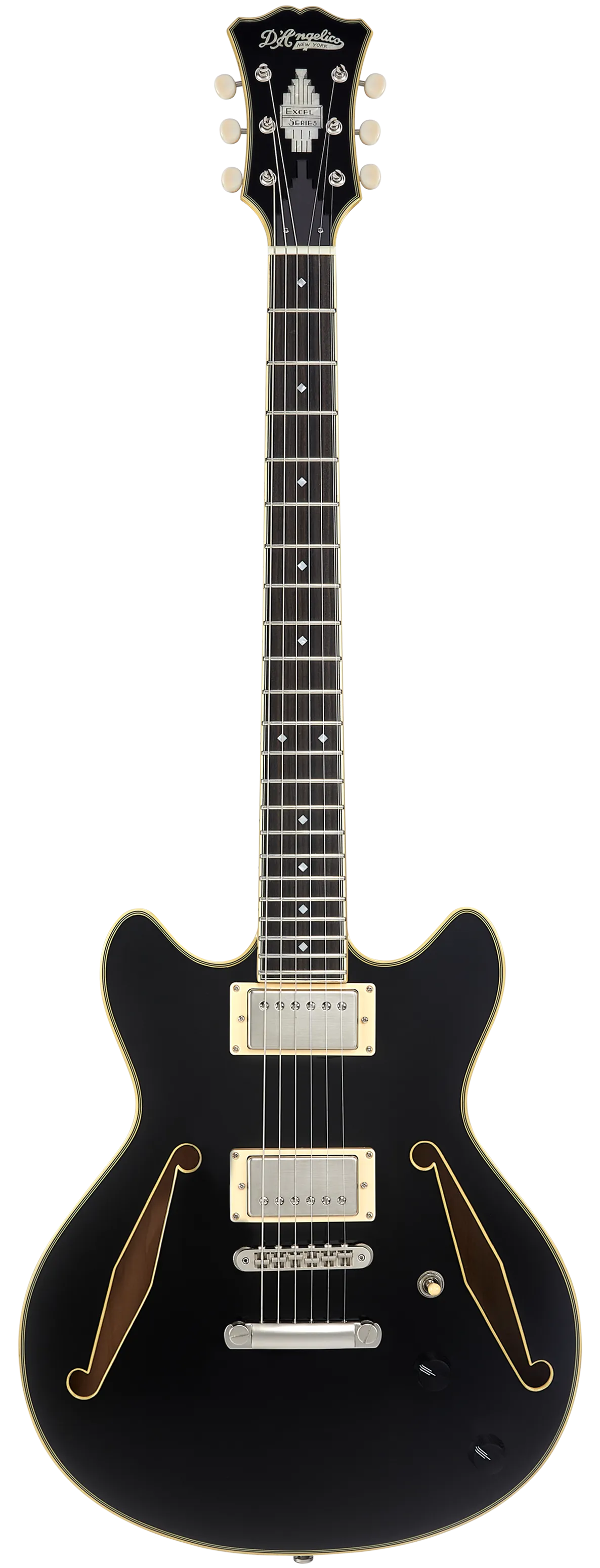 D'Angelico EXCEL SS Series Semi Hollow-Body Electric Guitar (Black)