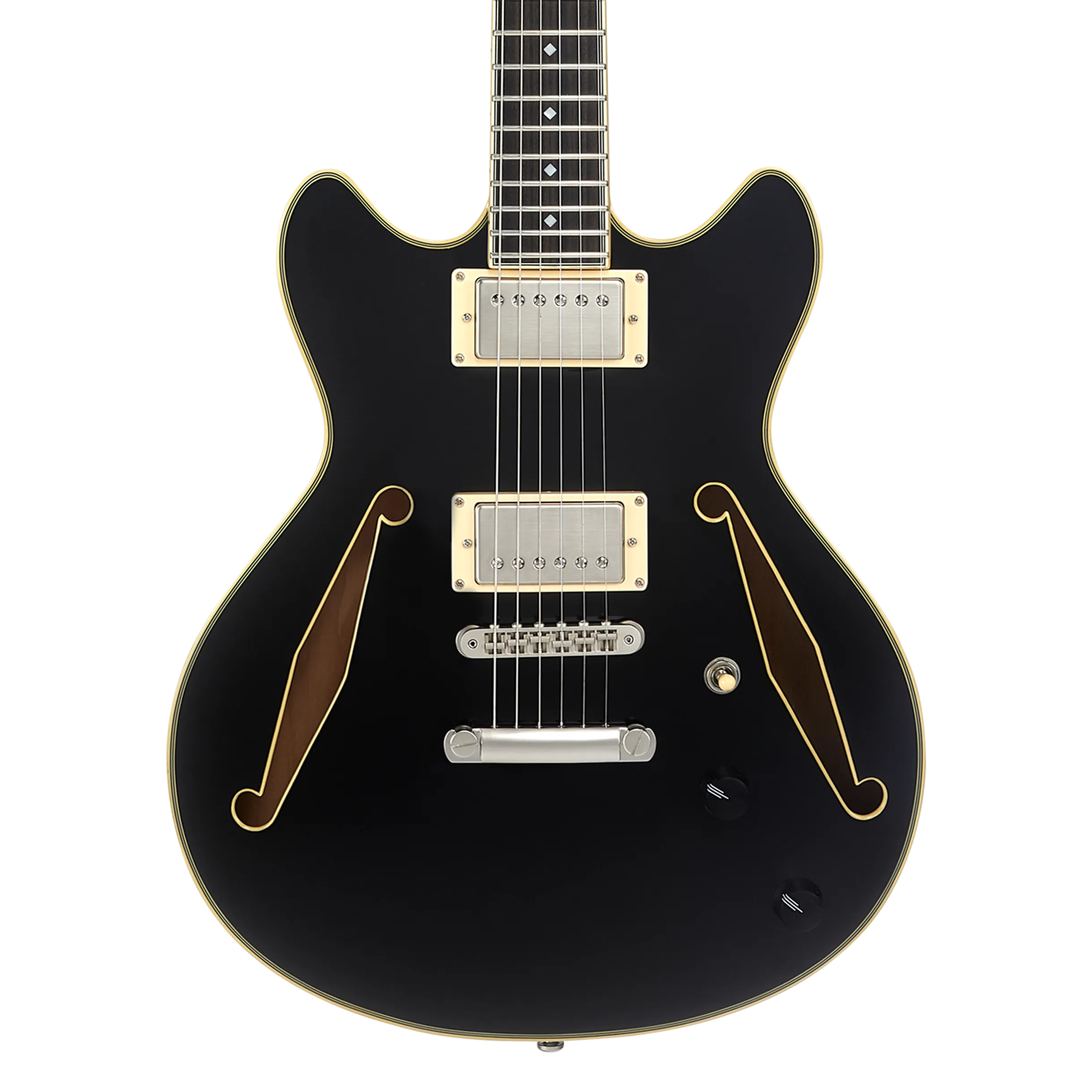 D'Angelico EXCEL SS Series Semi Hollow-Body Electric Guitar (Black)