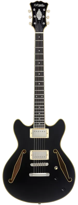 D'Angelico EXCEL SS Series Semi Hollow-Body Electric Guitar (Black)