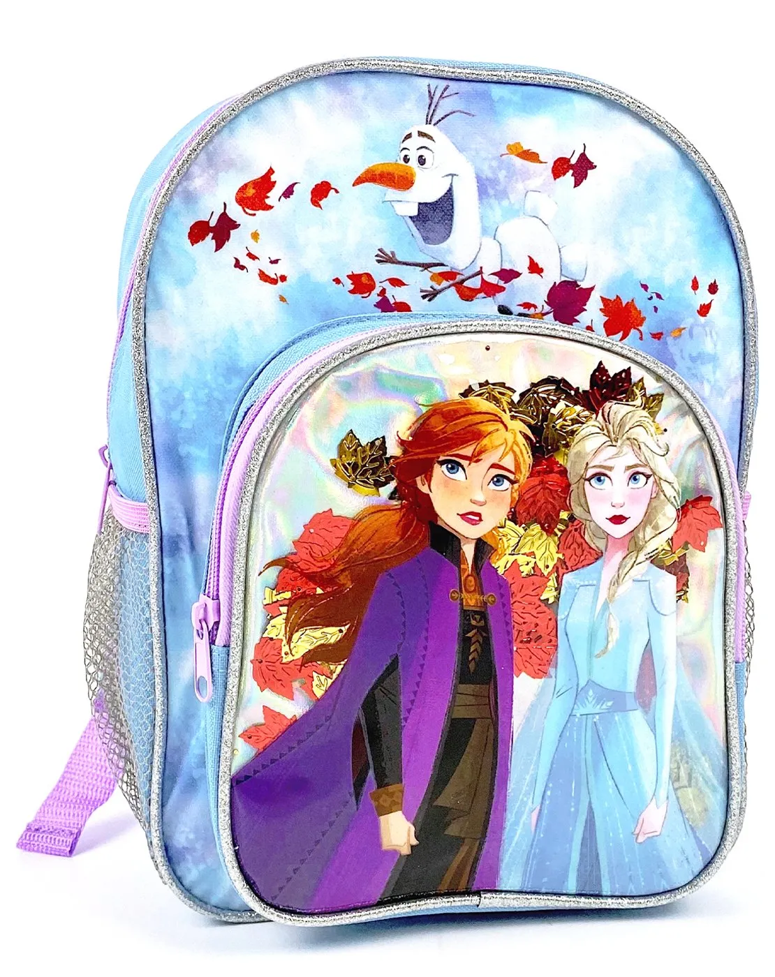 Disney Frozen 2 Elsa & Anna Falling Leaves Metallic Backpack