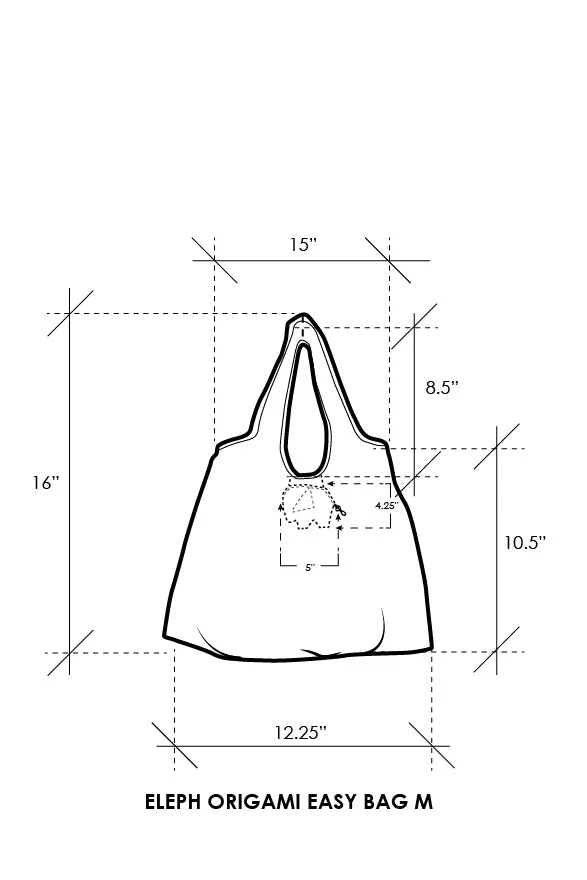 Eleph Origami Heritage Easy Bag M - Chang Serng : Green/Orange