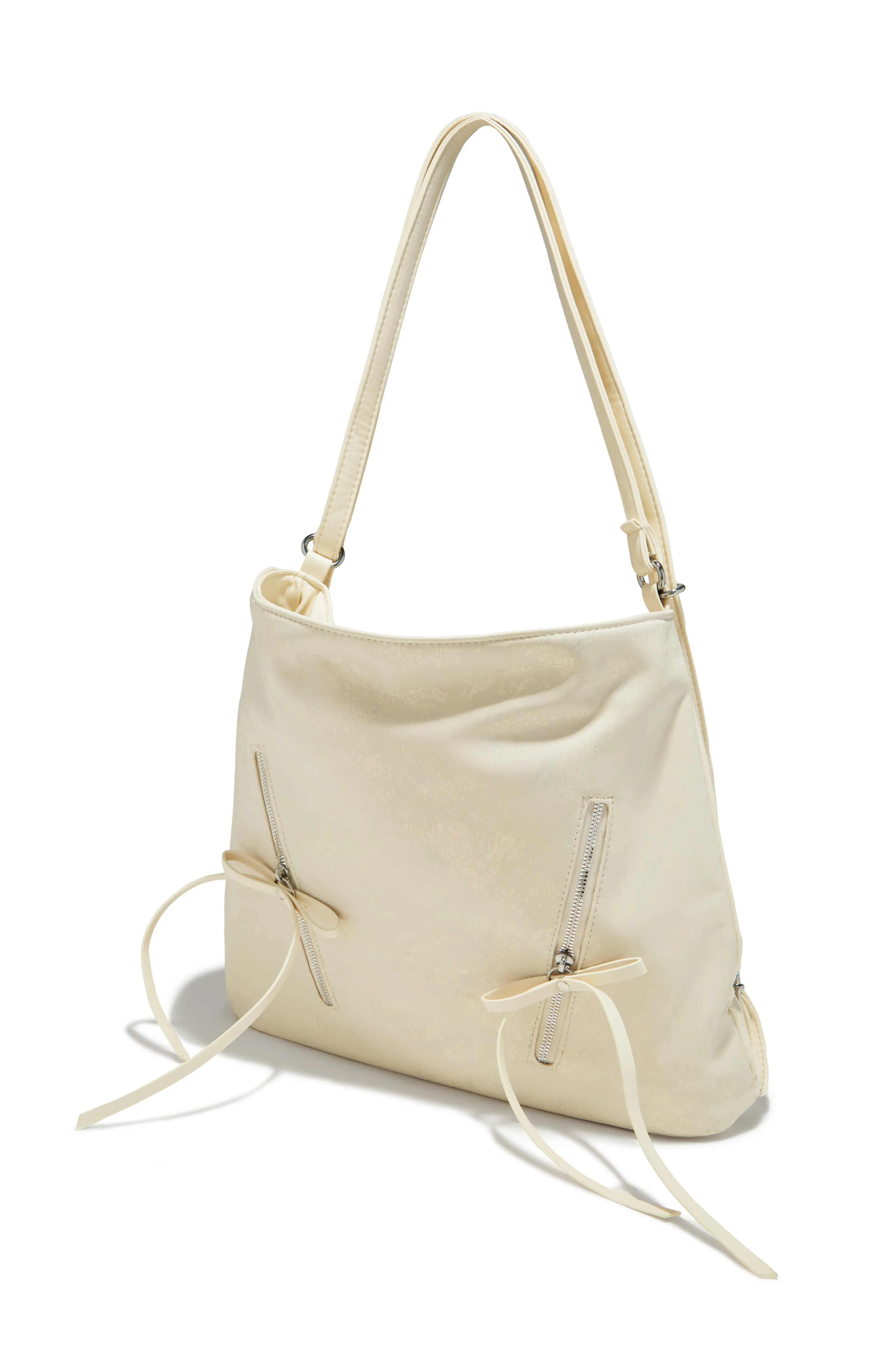 Elina Multi Wear Backpack Shoulder Bag - Cream