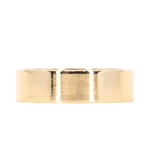 Flat Plain Men's Band 6mm - Wedding Band Recycled Gold