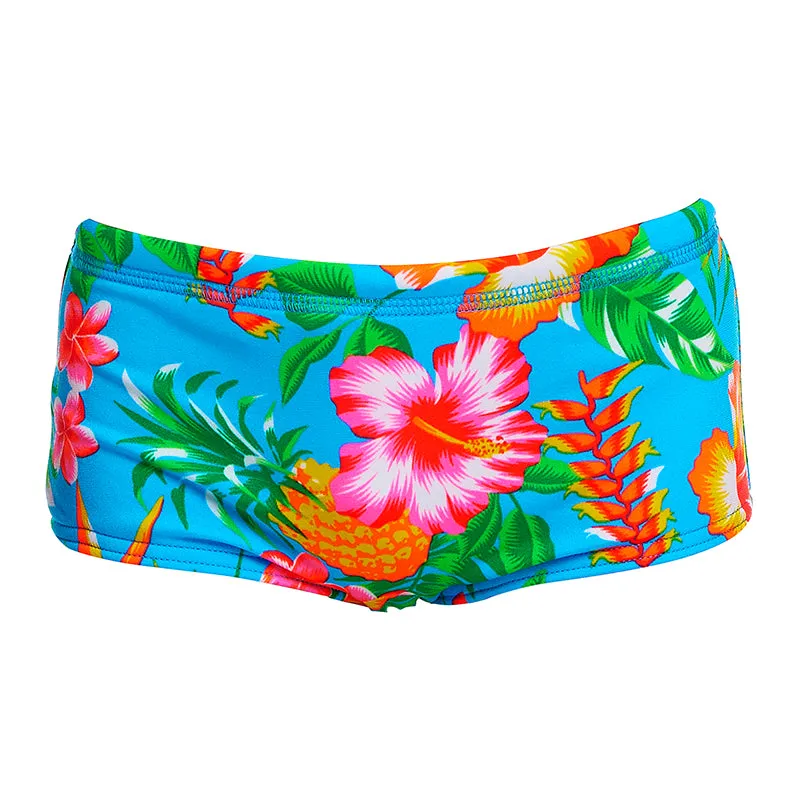 Funky Trunks - Blue Hawaii - Toddler Boys Eco Printed Trunks