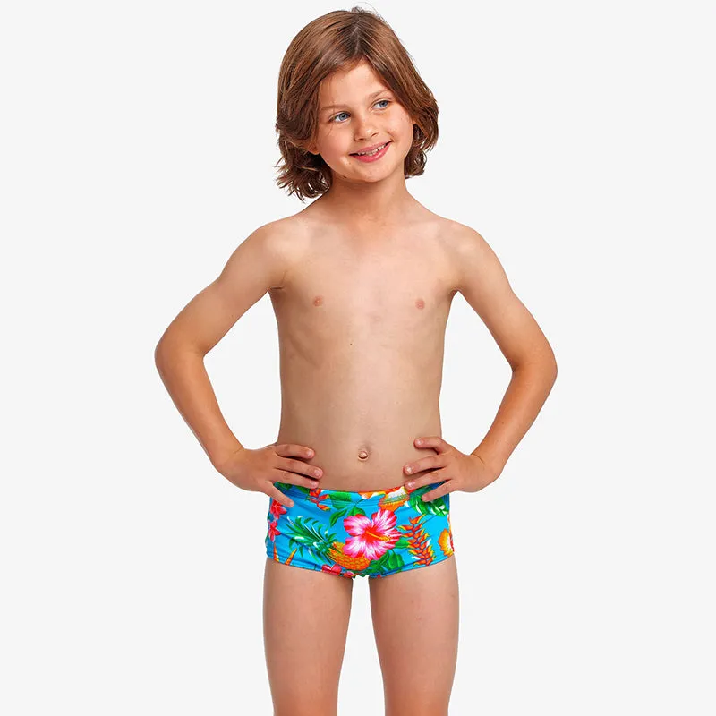 Funky Trunks - Blue Hawaii - Toddler Boys Eco Printed Trunks