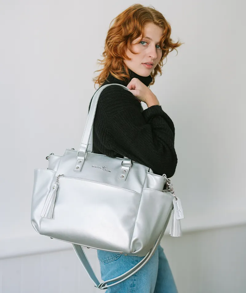 Gemini Mini Convertible Backpack - Silver Metallic - [OUTLET FINAL SALE]