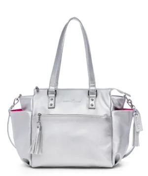 Gemini Mini Convertible Backpack - Silver Metallic - [OUTLET FINAL SALE]