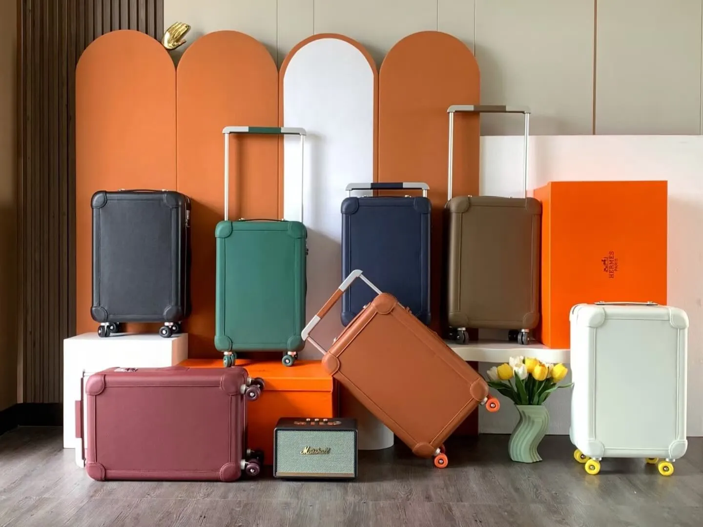 Hermès R.M.S Cabin Solid Colors Suitcase (6 colours )