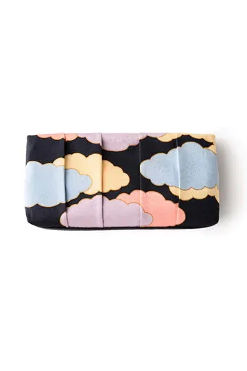 Kyo-Yuzen Clutch Bag - Black(multi-color), Made in Kyoto, Japan