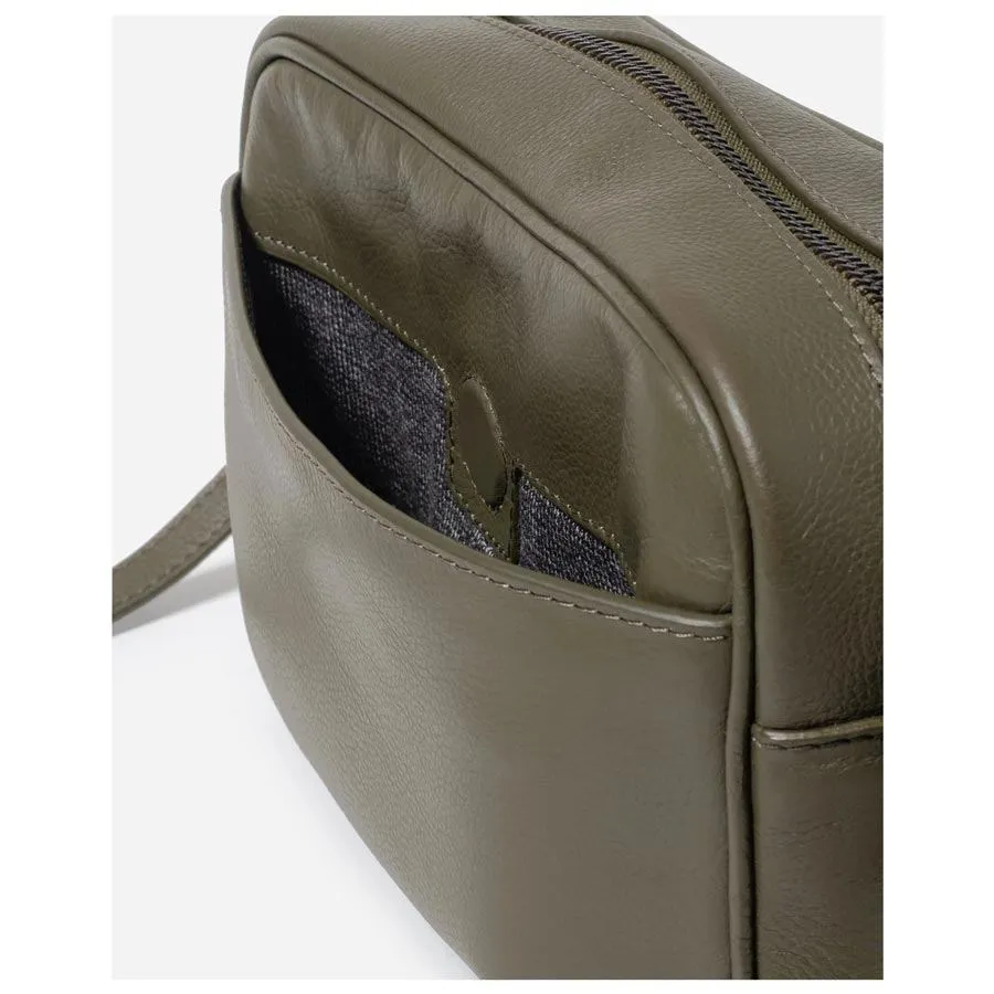 Leather Taylor Bag - Olive