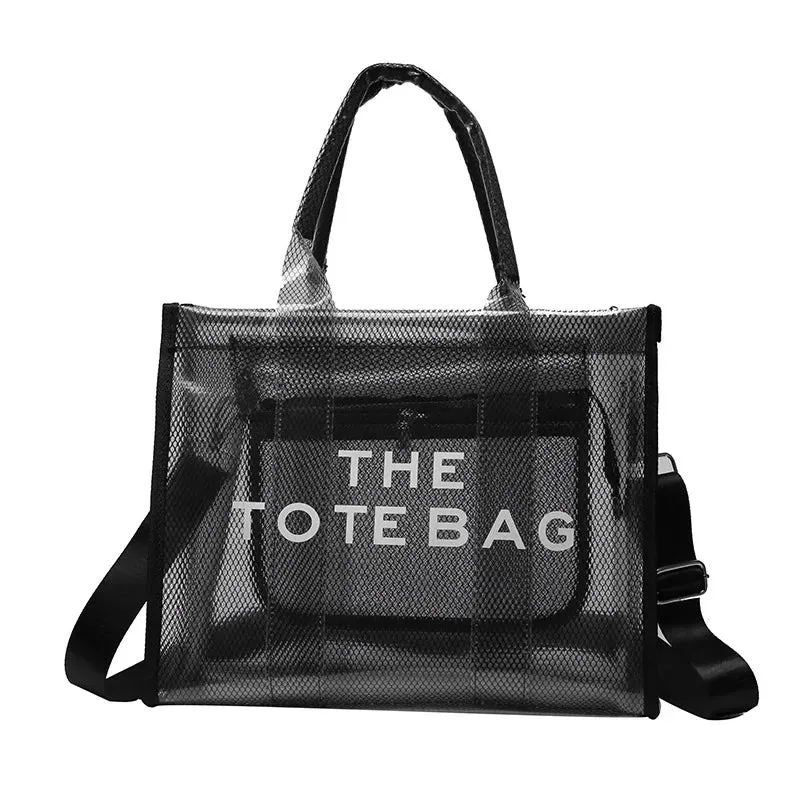 Luxury Designer Brand Translucent Tote Handbag