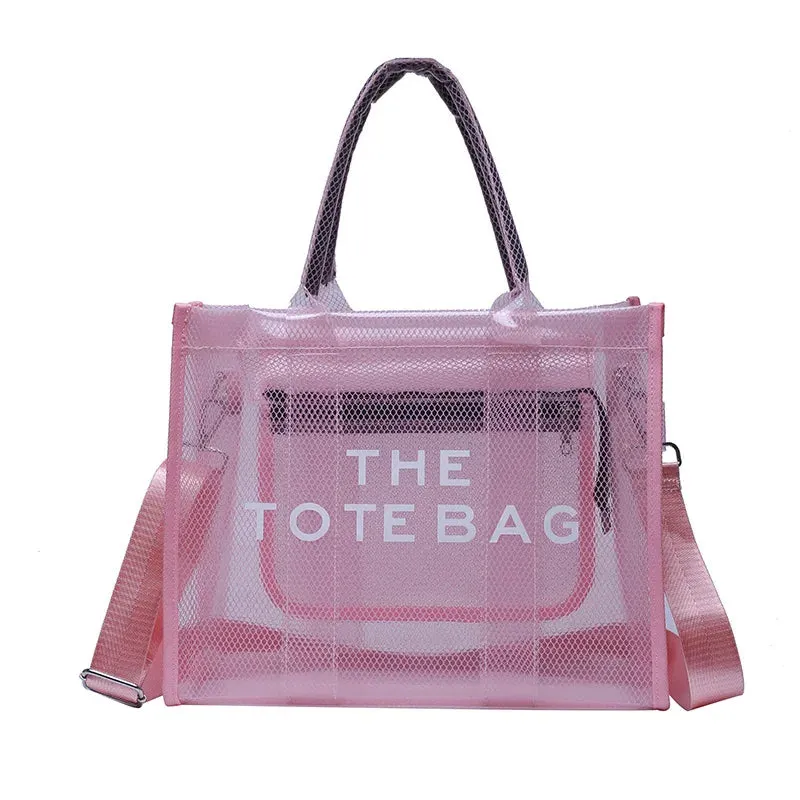 Luxury Designer Brand Translucent Tote Handbag