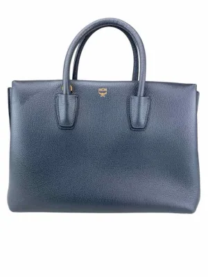 MCM Women's Milla Extra-Large Tote Handbag Phantom Grey