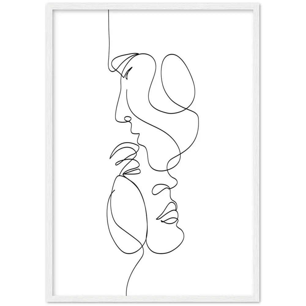 Minimalist Line Art Couple