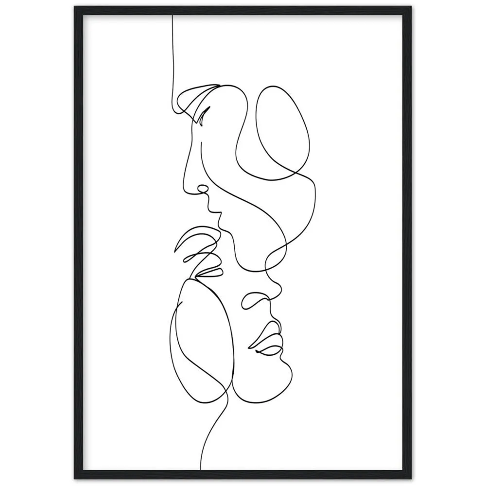 Minimalist Line Art Couple