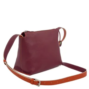 Mywalit Ancona zip-top crossbody in Chianti