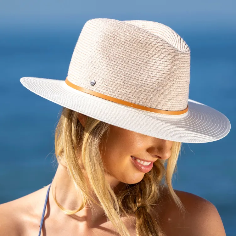 ooGee Mooloolah Creek Fedora - Mixed Camel/Ivory