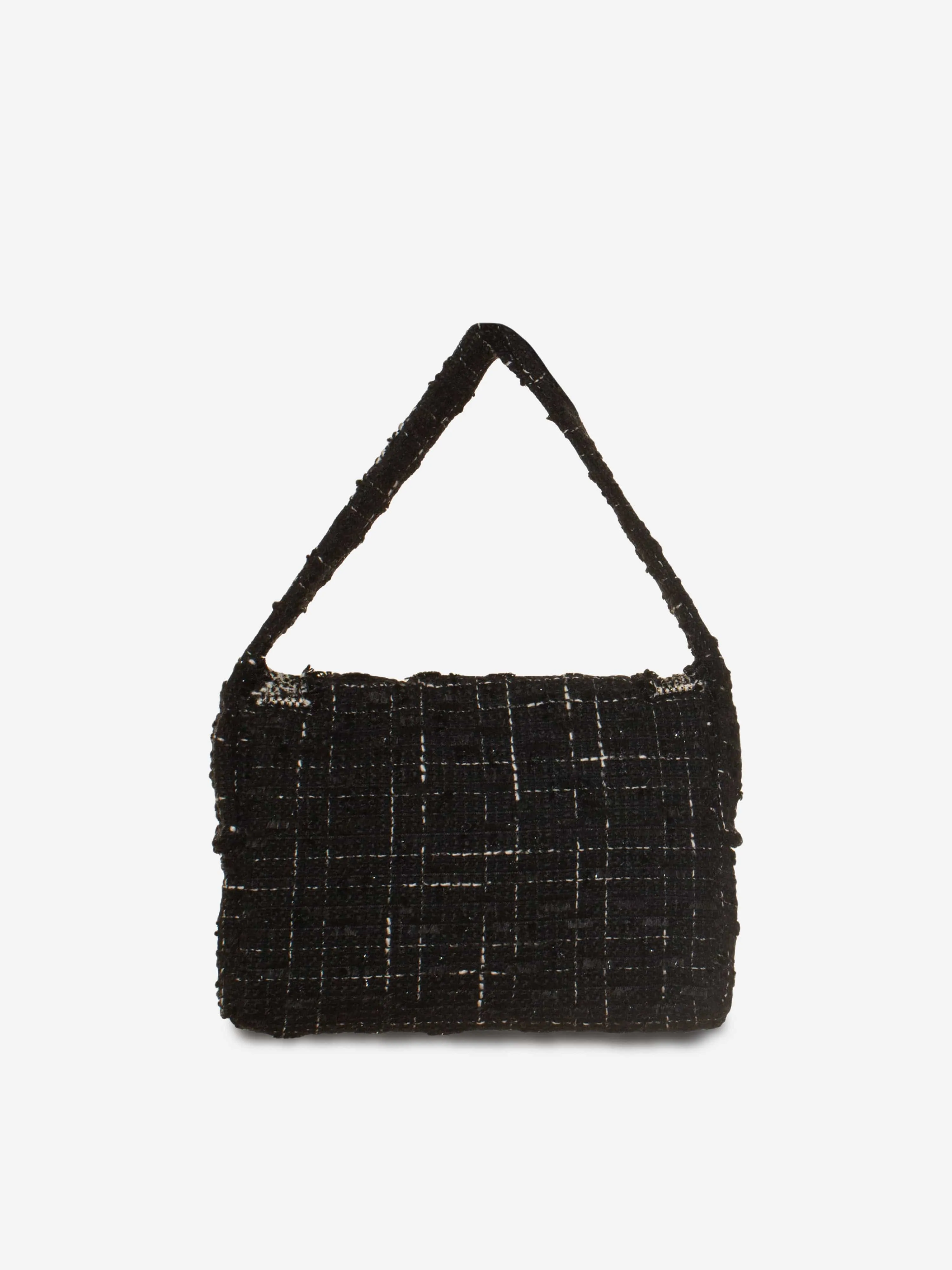 Patachou Girls Tweed Handbag in Black (19cm)