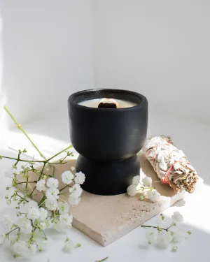 Pause Coconut Soy Candle - Black Pedestal