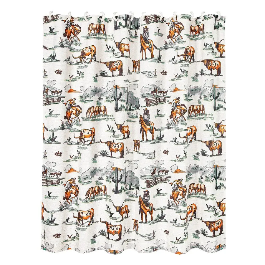 Ranch Life Shower Curtain - Duffle Bag Colorway