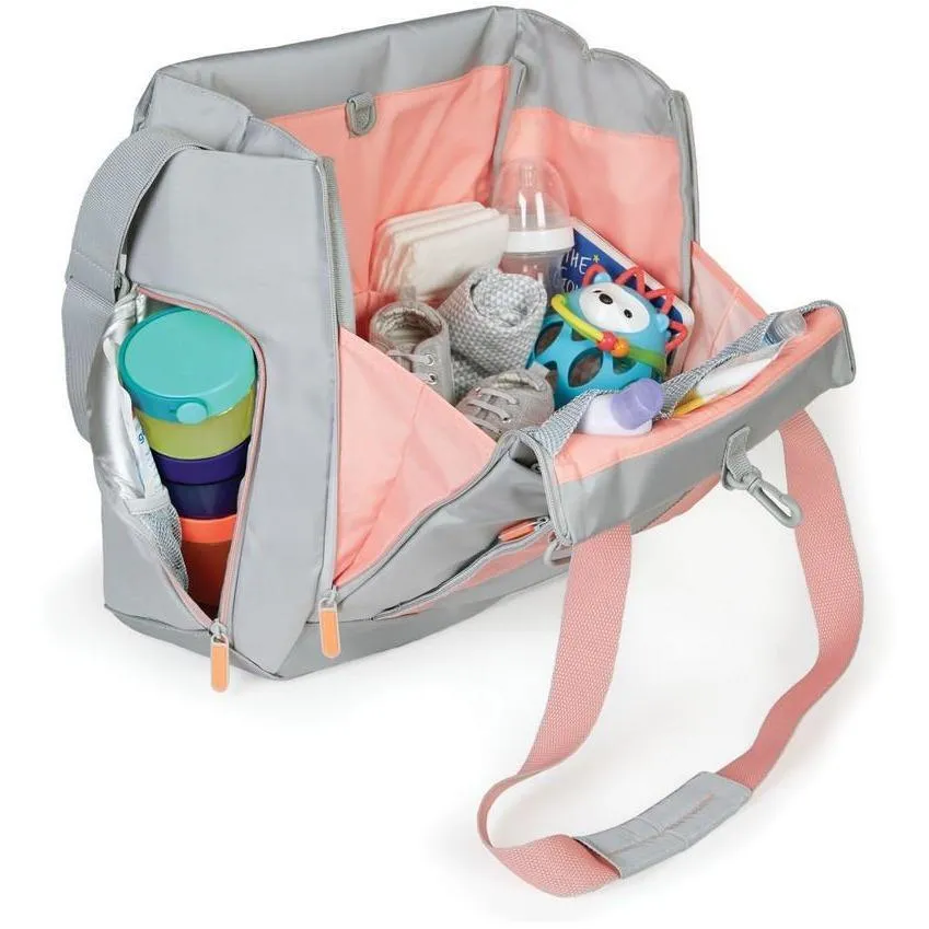 Skip Hop FIT All-Access Diaper Tote - Platinum/ Coral