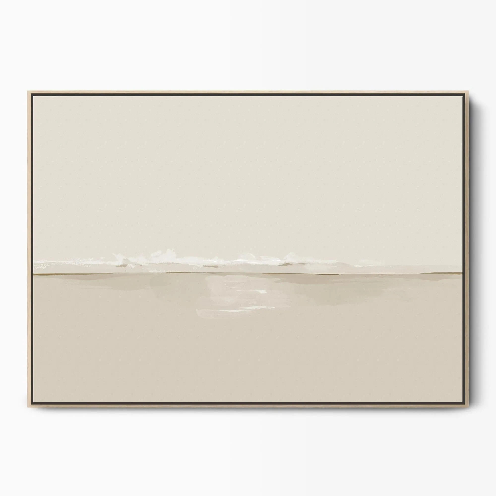 Soothing Seas Neutral Seascape Art