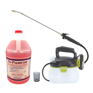 Sun Joe SPRAY-BDL Chemical  Sprayer Starter Kit | Includes 24-Volt Multi-Purpose Chemical Sprayer and 1 Gallon Cleaner Concentrate