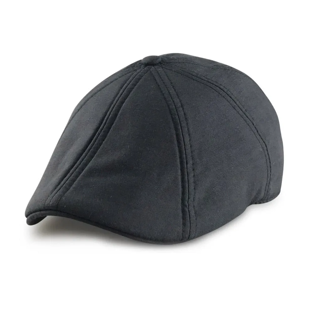 The Caddy Boston Scally Cap - Black