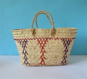 Woven Leather Bucket Bag