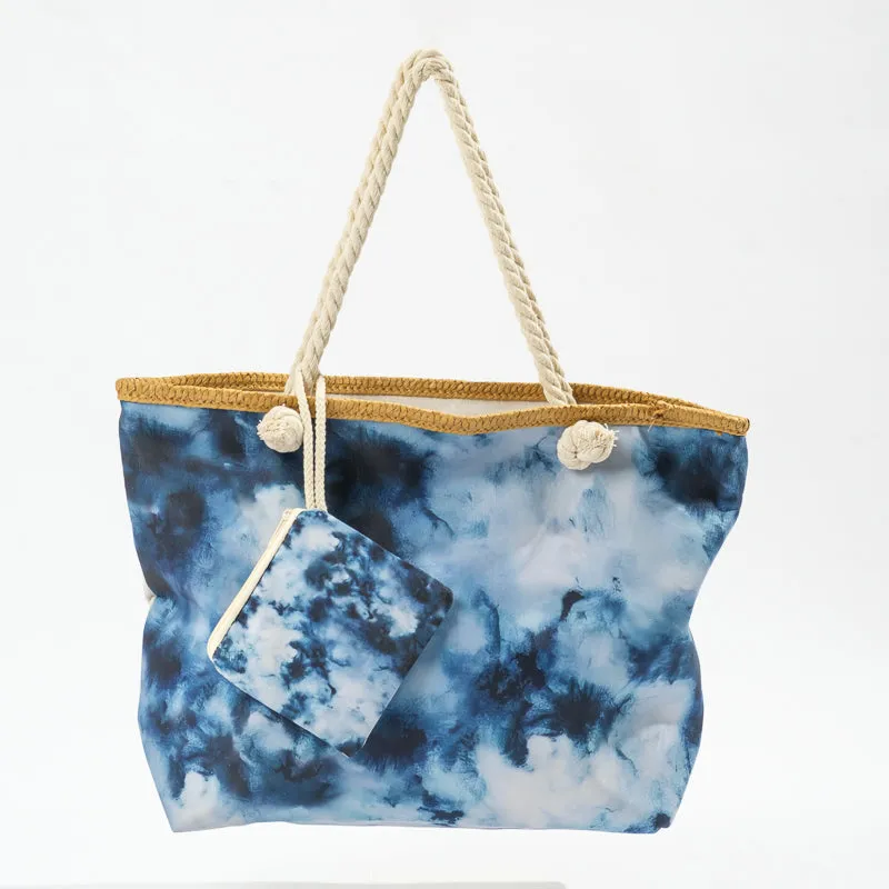 Tye-Die Beach Bag - Blue