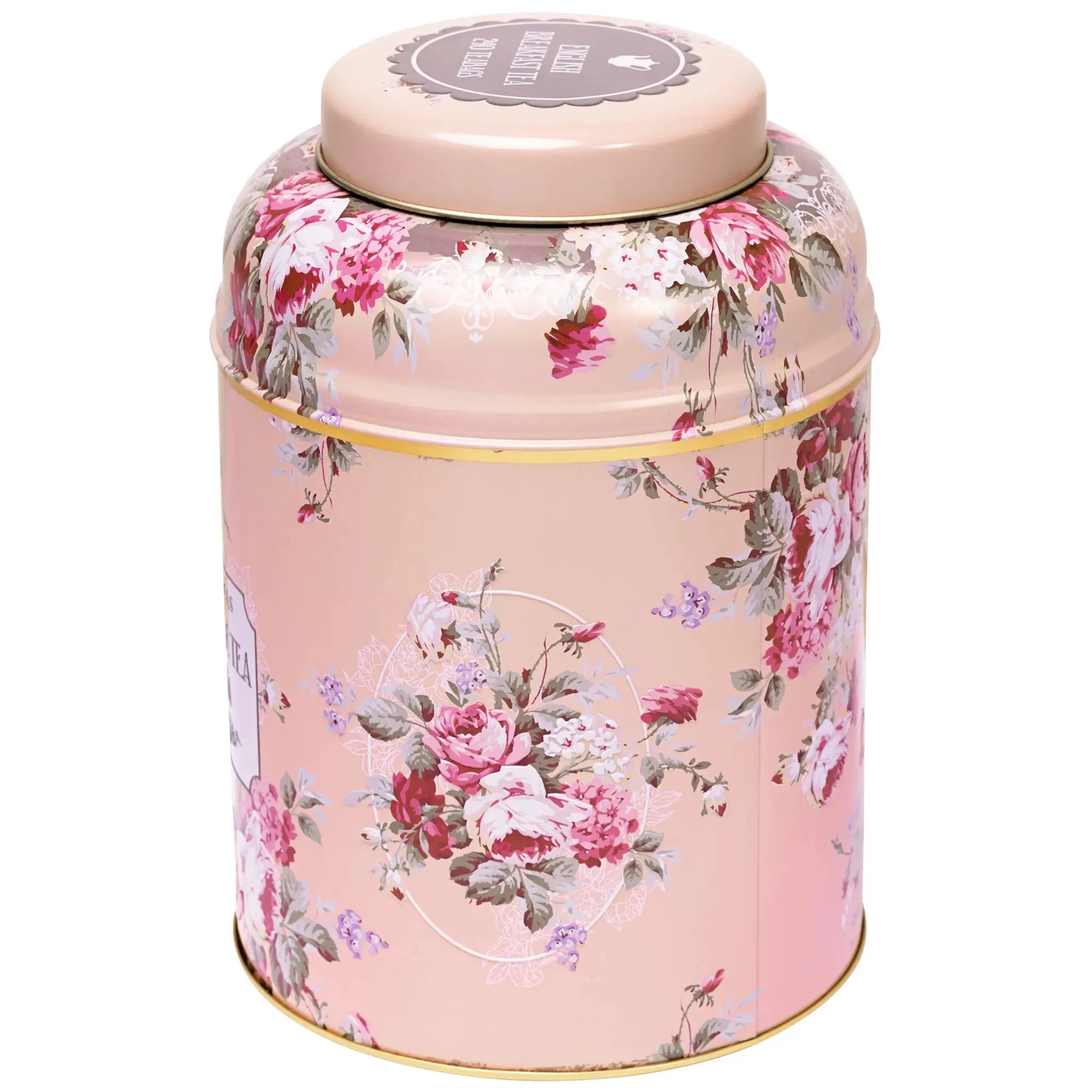 Vintage Floral Deluxe Tea Caddy - Blush