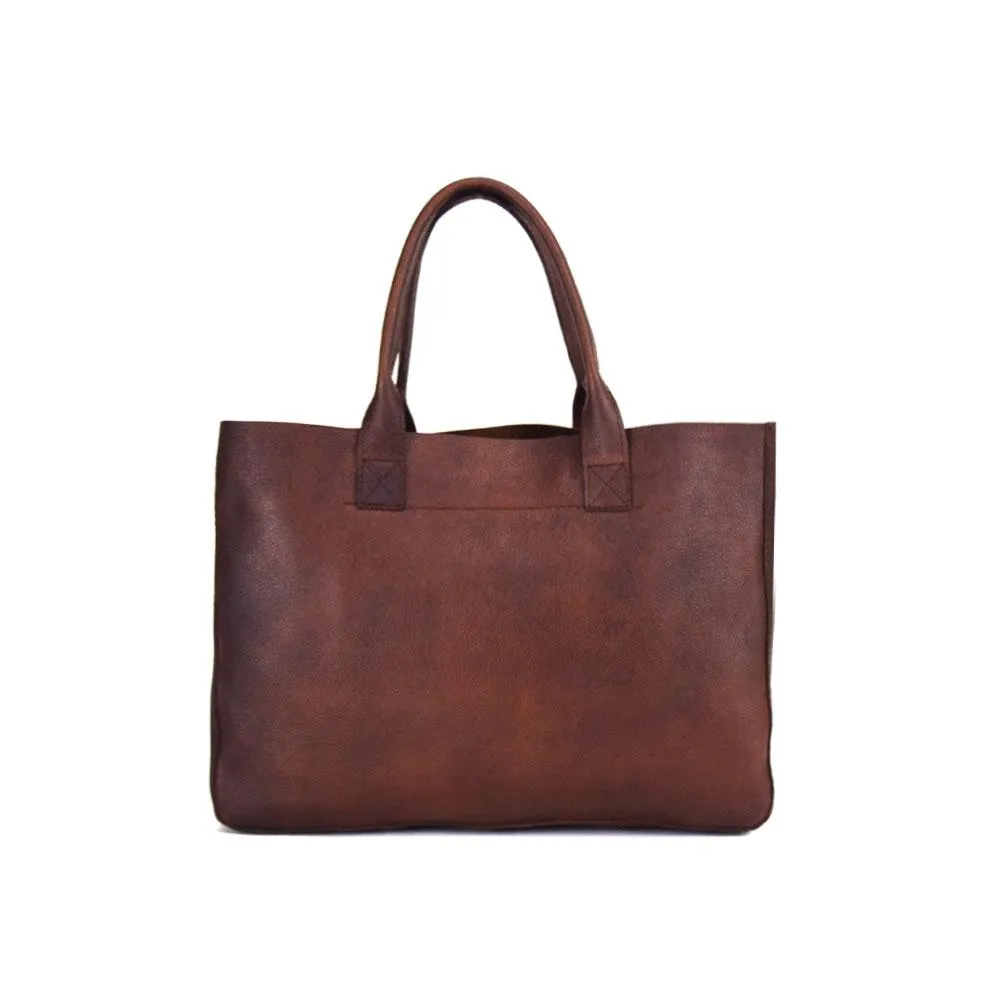 Western Bag in Rustic Brown Leather - Not Concealed - FINAL SALE NO EXCHANGE