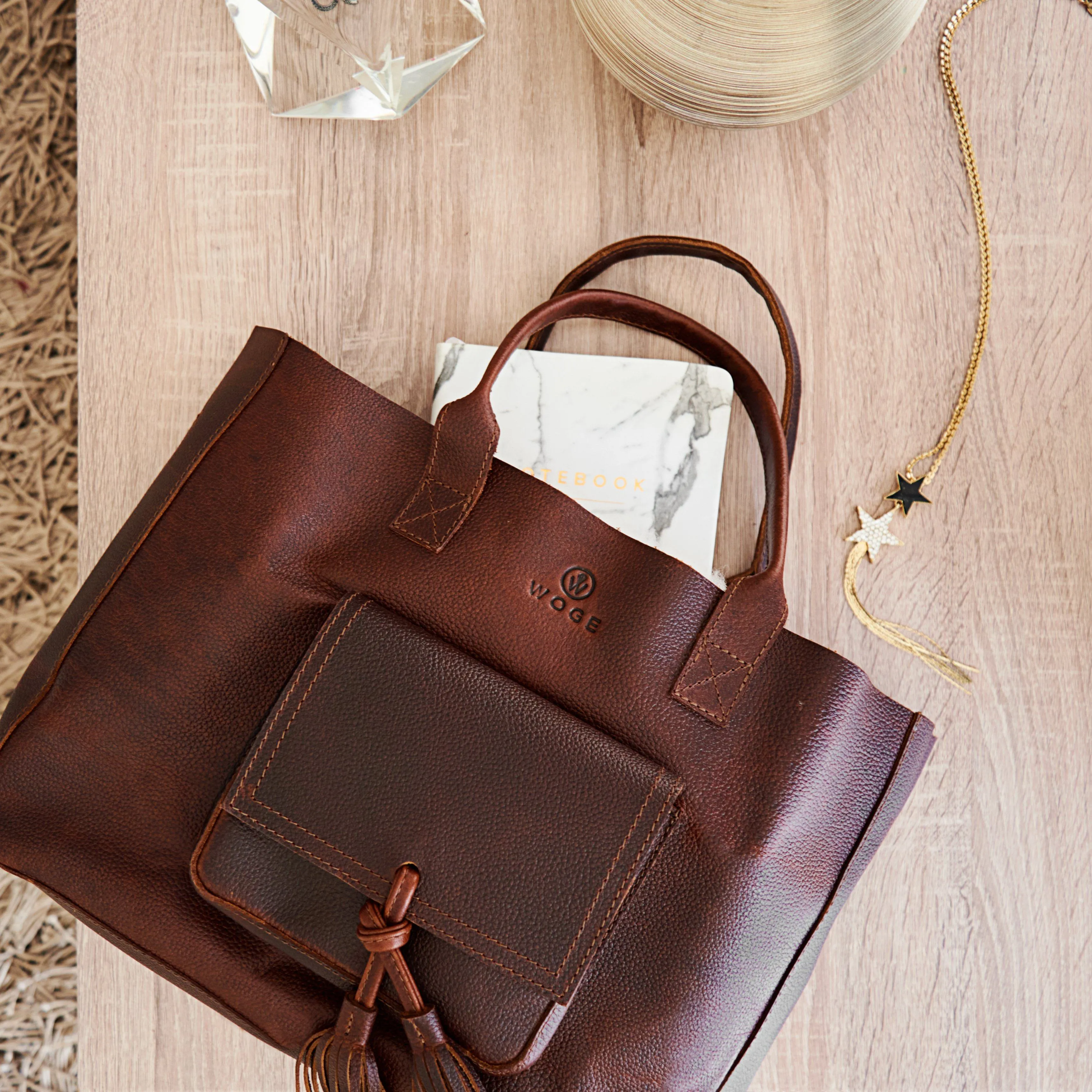 Western Bag in Rustic Brown Leather - Not Concealed - FINAL SALE NO EXCHANGE