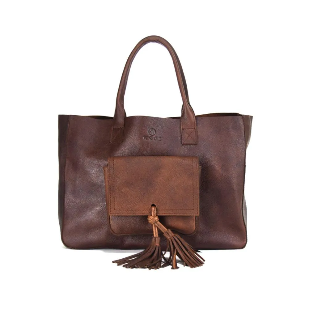 Western Bag in Rustic Brown Leather - Not Concealed - FINAL SALE NO EXCHANGE