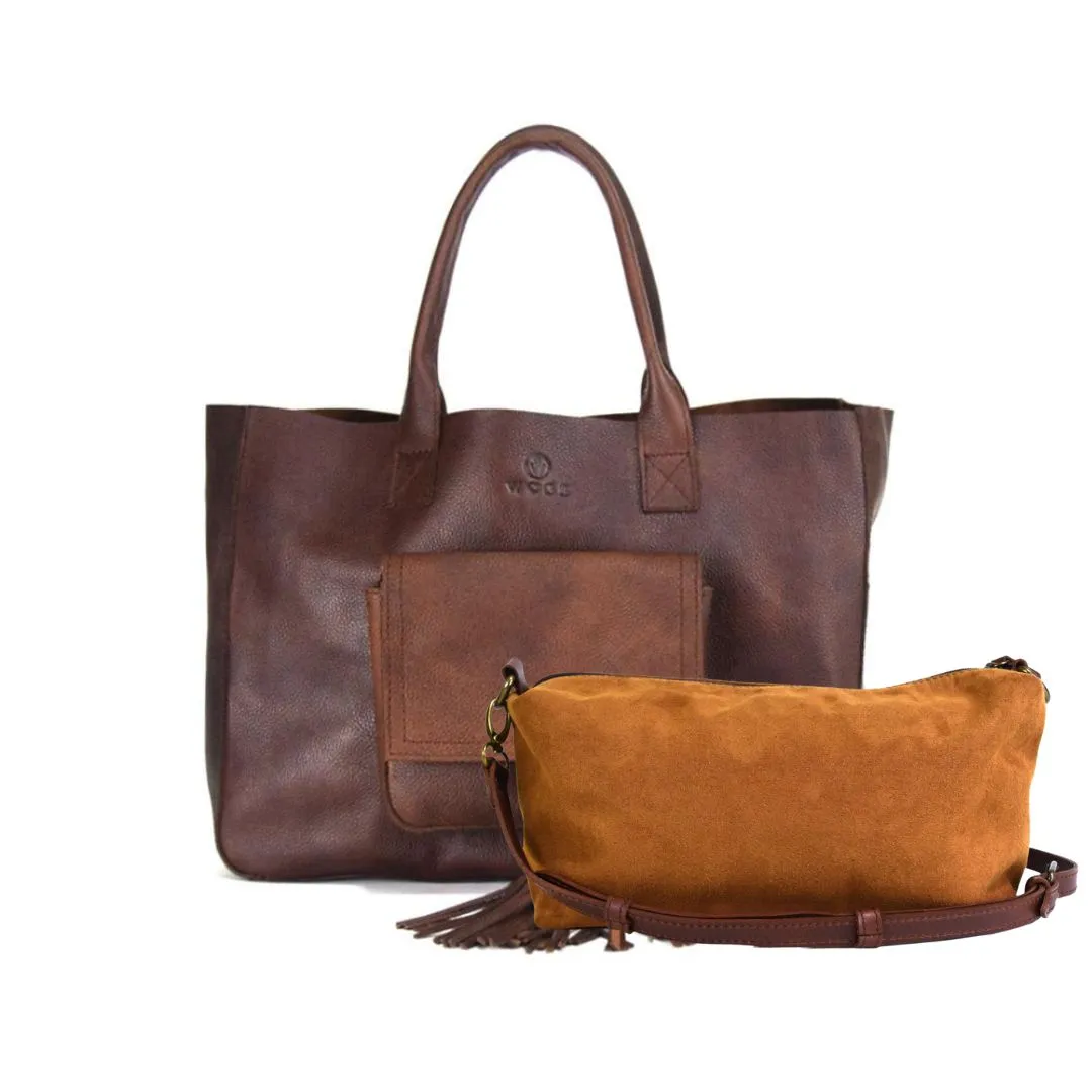 Western Bag in Rustic Brown Leather - Not Concealed - FINAL SALE NO EXCHANGE