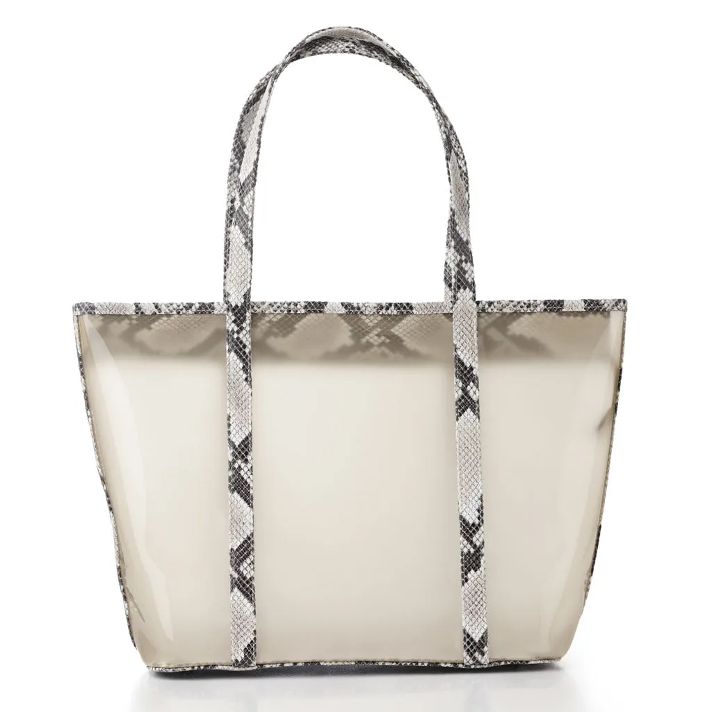 Wet Sand Faux-Python Derive Tote